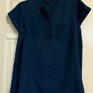 Simply Vera Vera Wang Deep Blue Button Down Shirt